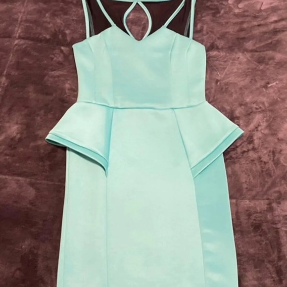 Teal scuba dress - Picture 2 of 5